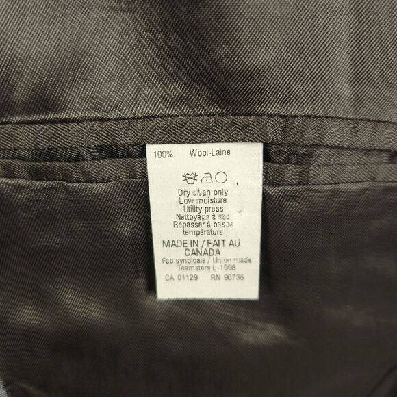 Lauren Ralph Lauren Mens 48L Gray Wool 2-Button Sports Coat Blazer Suit - Picture 5 of 11